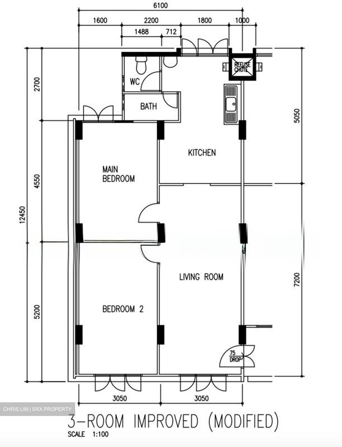 Blk 412 Sun Plaza View (Tampines), HDB 3 Rooms #593206711